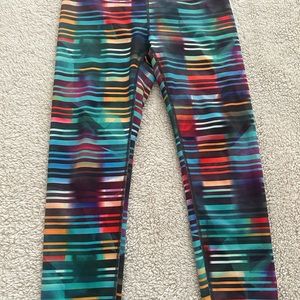 Athleta multi colored leggings size s